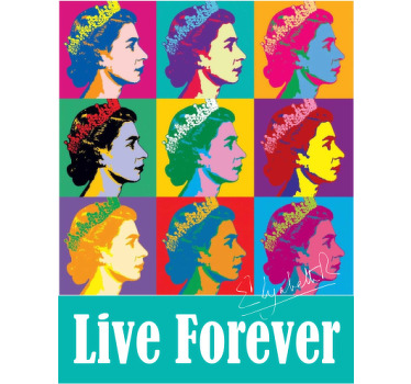 Live Forever Queen t-shirt - TenStickers