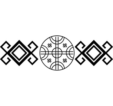 T-shirt style mapuche rouge - TenStickers