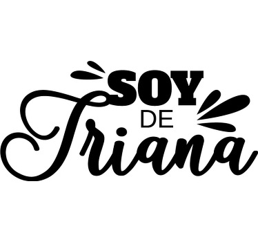 Camiseta con texto Soy de Triana - TenVinilo