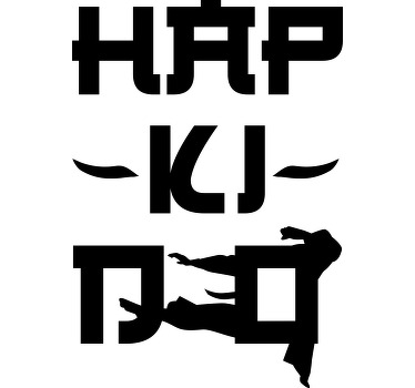 Camiseta original letras Hapkido - TenVinilo