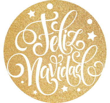 Camiseta navideña imitación dorado - TenVinilo