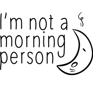 Morning person custom t-shirt - TenStickers