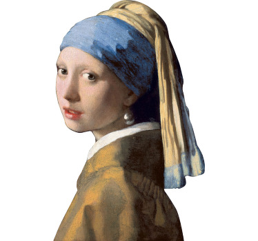 The Girl with the Pearl Earring T-Shirt - TenStickers