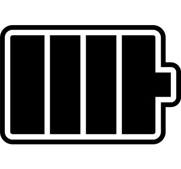 Batterijen t-shirt vol en halfvol - TenStickers