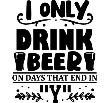 Beer Days custom t-shirt print - TenStickers