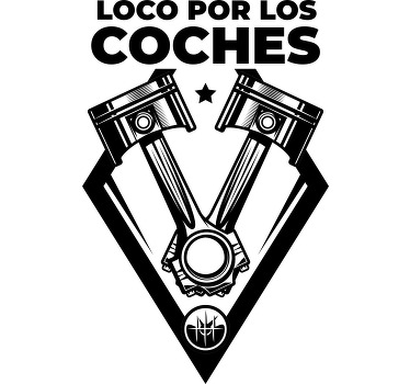 Camiseta loco por los coches - TenVinilo