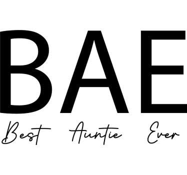 Best aunty ever t-shirt print - TenStickers