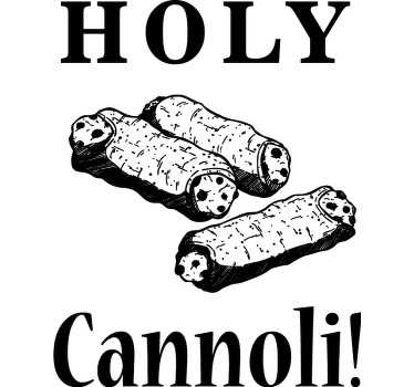 Maglietta e felpa con stampa cannolo - TenStickers