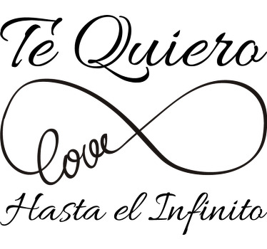 Camiseta parejas Te Quiero hasta el Infinito - TenVinilo