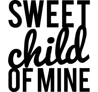 Camiseta sweet child o mine - TenVinilo