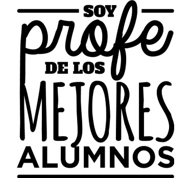 Camiseta profesor mejores alumnos - TenVinilo