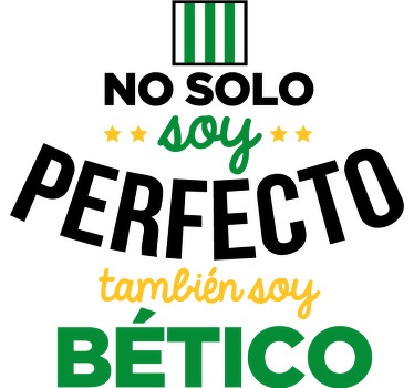 Camiseta fútbol soy del Betis - TenVinilo