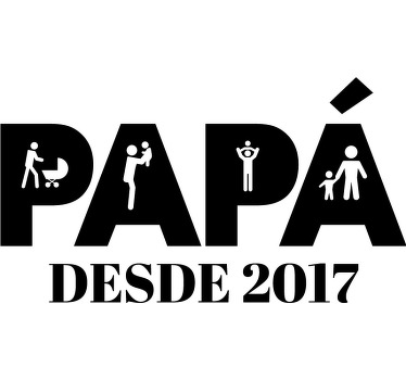 Camiseta papá e hijo Camiseta papá desde - TenVinilo