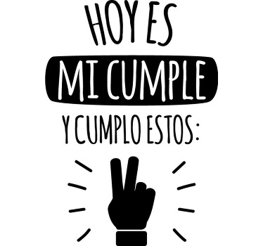 Camiseta para bebé Camiseta cumplo éstos - TenVinilo