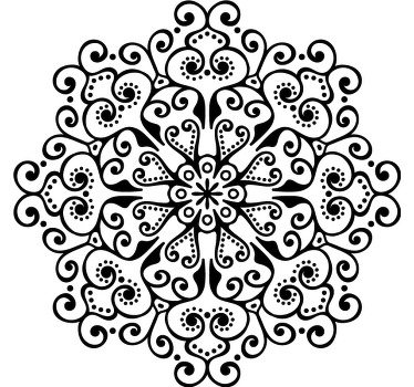 Camiseta flores mandala - TenVinilo