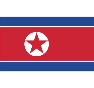 Camiseta bandera Corea del Norte - TenVinilo