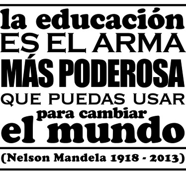 Camiseta mensaje Nelson Mandela - TenVinilo