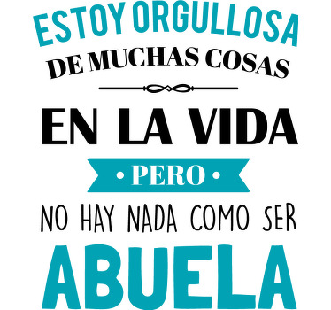 Camiseta divertida Abuela orgullosa - TenVinilo