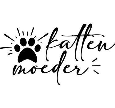 t-shirt met katten moeder - TenStickers