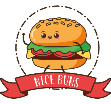 Nice buns custom t-shirt design - TenStickers