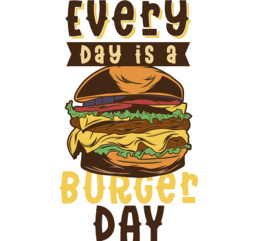 Burger Block food t-shirt - TenStickers