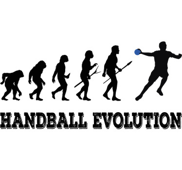 T-shirt évolution du handball - TenStickers
