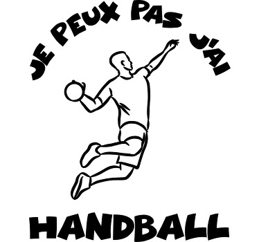 T-shirt je peux pas j'ai handball - TenStickers
