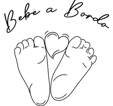 camiseta embarazada bebé a bordo - TenVinilo