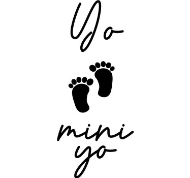 Camiseta para embarazada yo & mini yo - TenVinilo