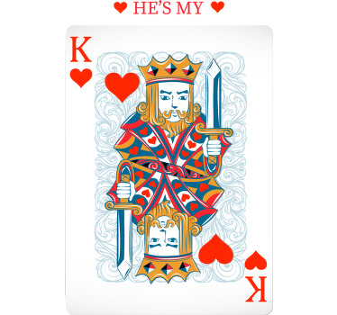 King Hearts love couple tees - TenStickers
