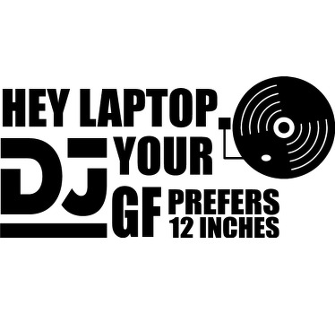Laptop DJ custom t-shirt print - TenStickers