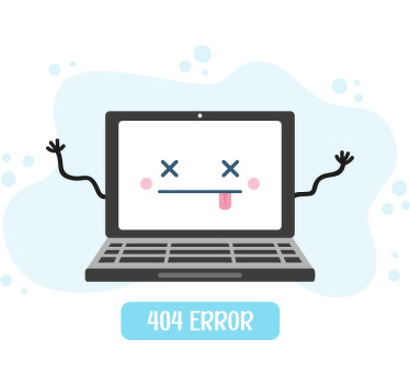 404 error computer t-shirt print - TenStickers