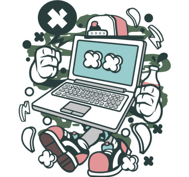 Laptop Gamer custom t-shirt - TenStickers