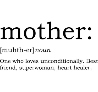 T-shirt com a definição de mãe - TenStickers