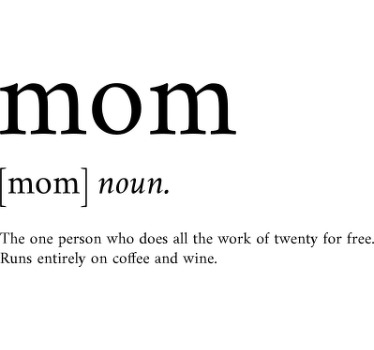 T-shirt definição de mãe preta - TenStickers