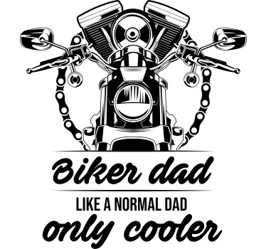 T-shirt fête des Pères Papa motard - TenStickers