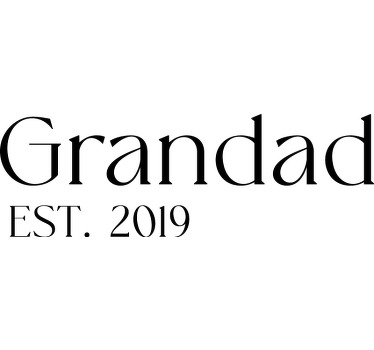 Bedstefars dreng personlig t shirt - TenStickers