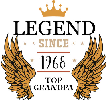 Legenda a legacy trička se jménem - TenStickers