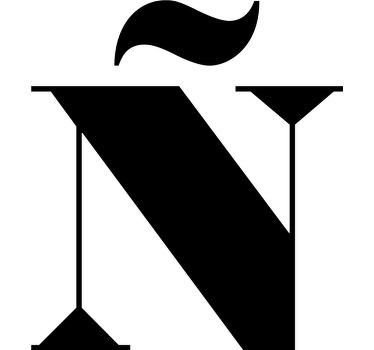 Camiseta para mujer letra ñ - TenVinilo