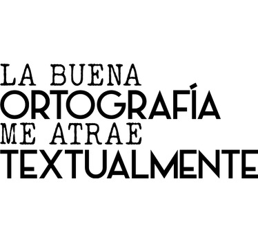 camiseta para hombre ortografía me atrae - TenVinilo