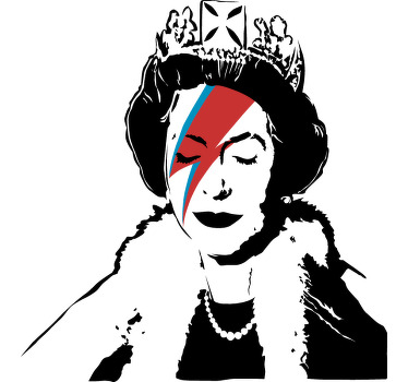 Sweatshirt Rainha da Inglaterra estilo Banksy - TenStickers