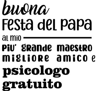 T-shirt per festa del papà con scritta amico - TenStickers