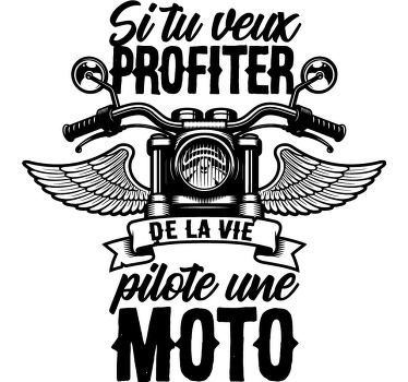 T-shirt motard Pilote une moto - TenStickers