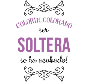 Camiseta colorín colorado - TenVinilo