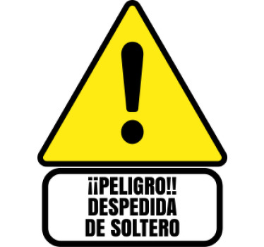 Camiseta fiesta de soltero peligrosa - TenVinilo