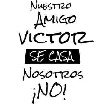 Camisetas con nombre casarse - TenVinilo