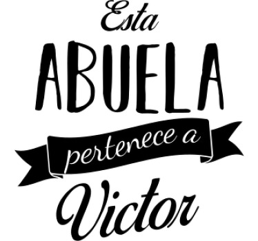 Camisetas con nombre esta abuela es mi abuela - TenVinilo