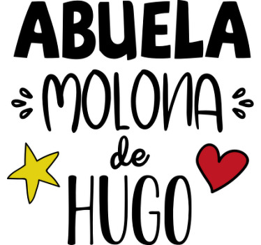 Camiseta abuela molona personalizable - TenVinilo