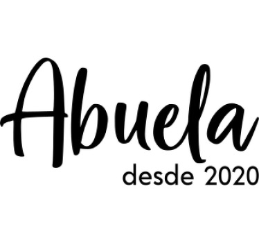 Camisetas con nombre abuela y año - TenVinilo