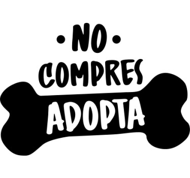 Camiseta "no compres, adopta"  - TenVinilo